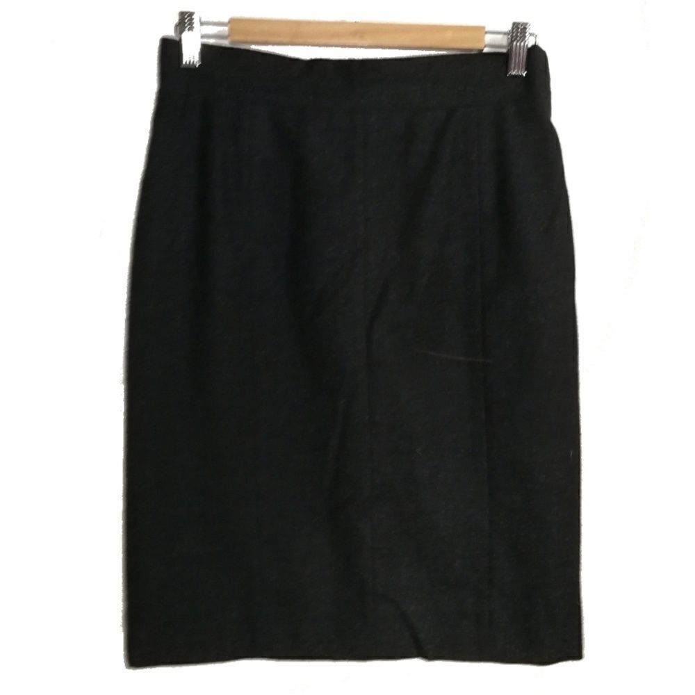 𝅺GIANFRANCO FERRE VINTAGE Italian Grey Luxury Classic Pencil Skirt Size Medium